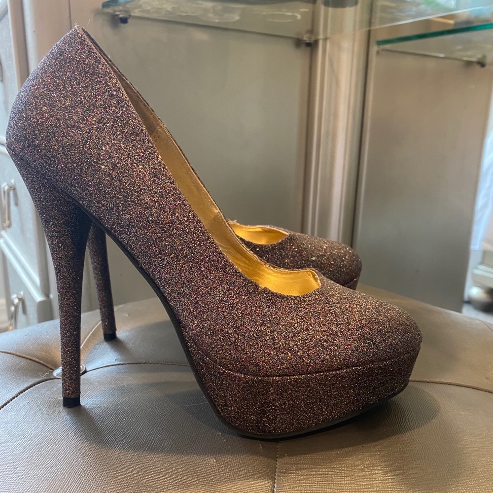 Sparkly heels